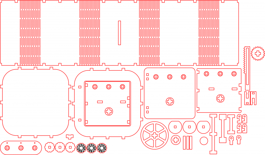 Alcancía de cubo — vector para corte CNC
