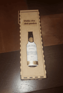 Caja para botella de vino