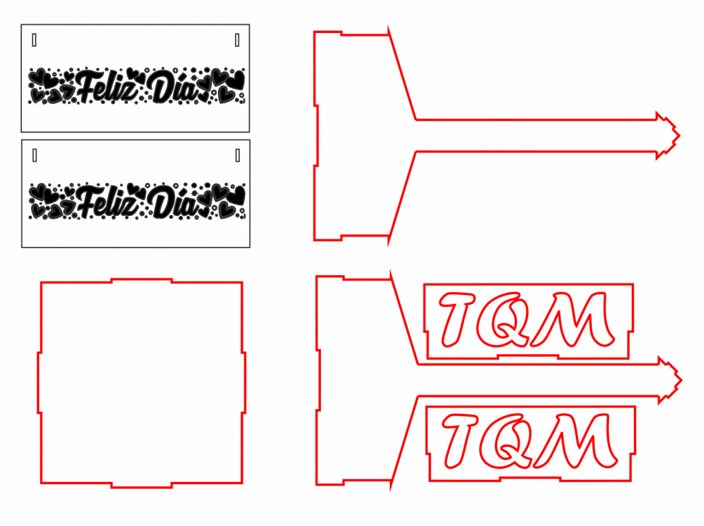Canastilla de casa — vector para corte CNC