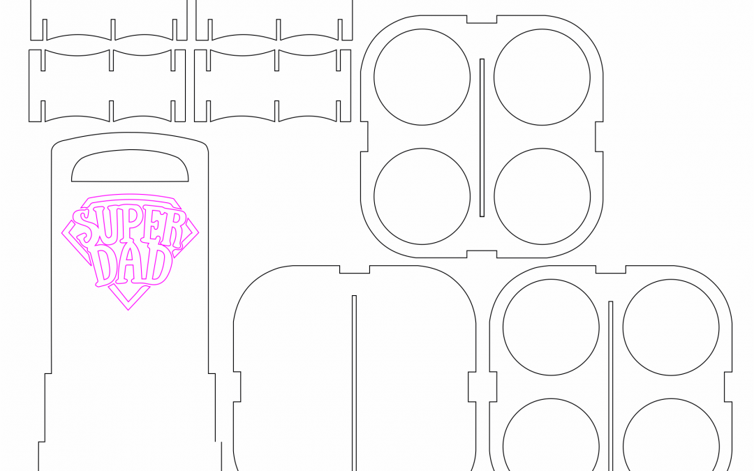 Caja para 4 botellas