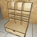 Organizador de plumones y colores - Vector descarganle para corte CNC y grabado laser gratis | Stanser