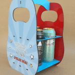 Caja cervecera "Feliz día" - Vector descarganle para corte CNC y grabado laser gratis | Stanser