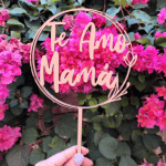 Decoración para pastel "Te amo Mamá" - Vector SVG DXF para Laser CO2 - Descargable gratis | Stanser