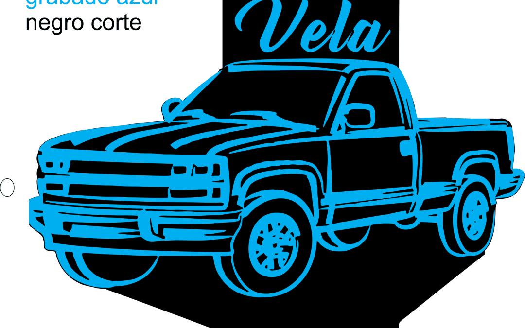 Camioneta (Grabado en azul)