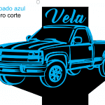 Camioneta (Grabado en azul) - Vector descarganle para corte CNC y grabado laser gratis | Stanser