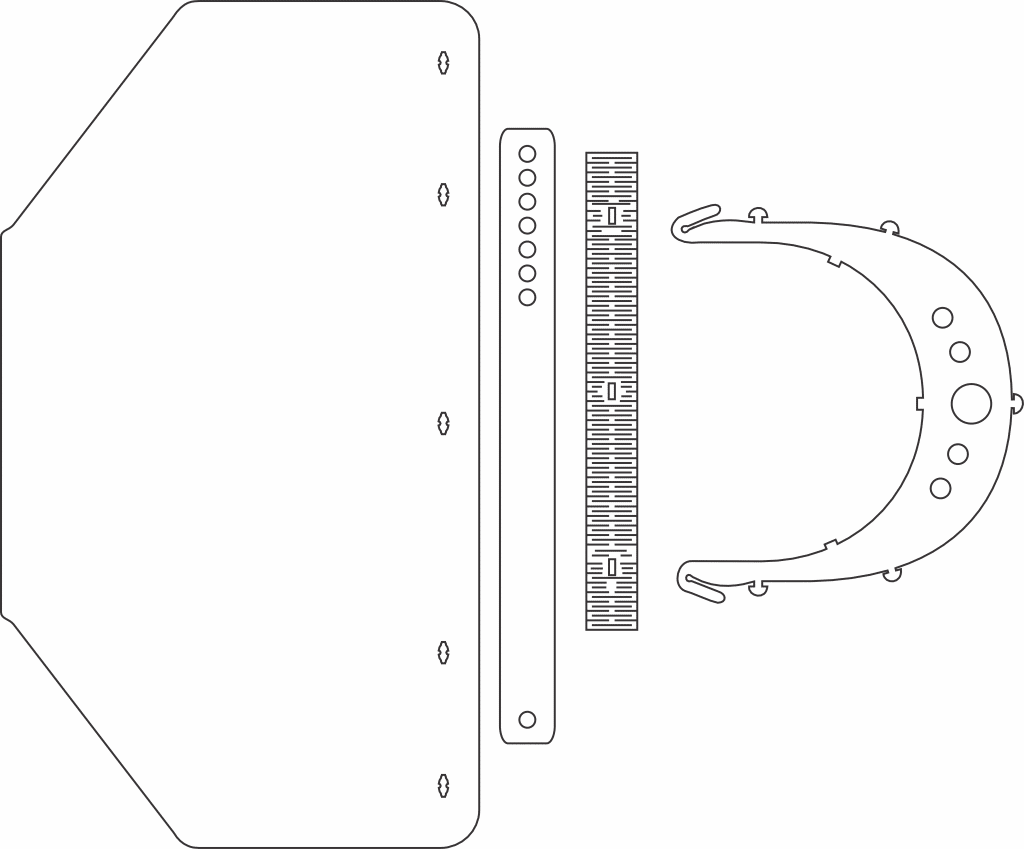 Careta completa — vector para corte CNC