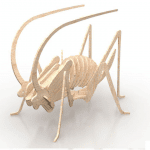 Chapulín armable 3D - Vector descarganle para corte CNC y grabado laser gratis | Stanser