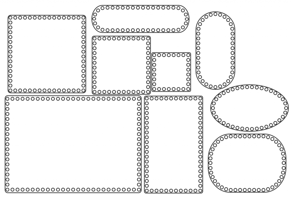 Bases para tejer — vector para corte CNC