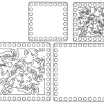 Bases para tejer "mariposas" - Vector SVG DXF para Laser CO2 - Descargable gratis | Stanser