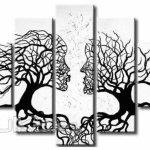 Ramas con forma de caras humanas - Vector descarganle para corte CNC y grabado laser gratis | Stanser