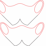 Cubrebocas con jaretas - Vector descarganle para corte CNC y grabado laser gratis | Stanser