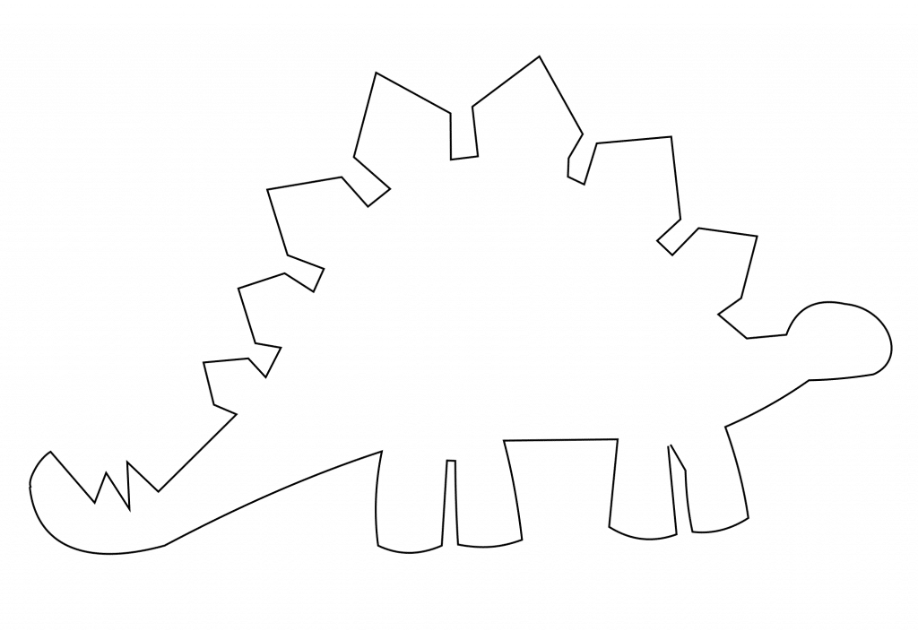 Silueta dinosaurio — vector para corte CNC