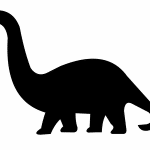 Sombra de braquiosaurio - Vector descarganle para corte CNC y grabado laser gratis | Stanser