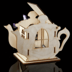 Caja de té "Tetera" - Vector descarganle para corte CNC y grabado laser gratis | Stanser