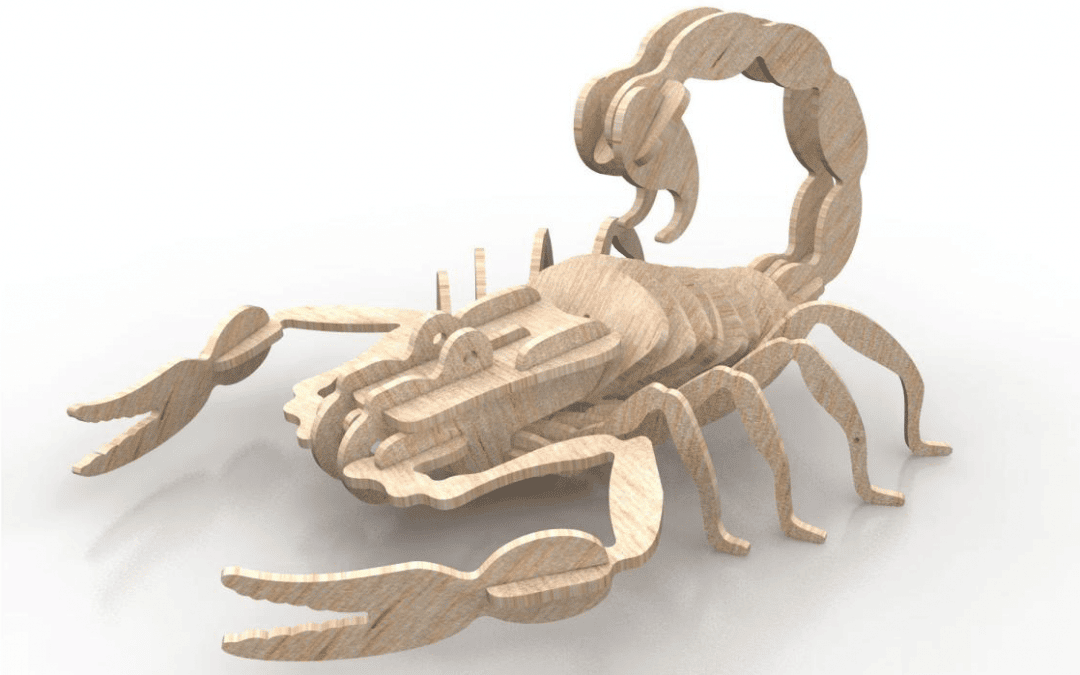 Escorpión 3D armable