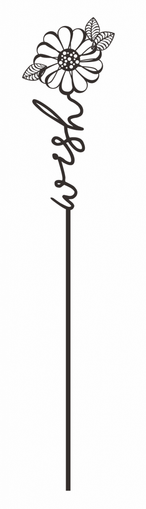 Flor «Wish» — vector para corte CNC