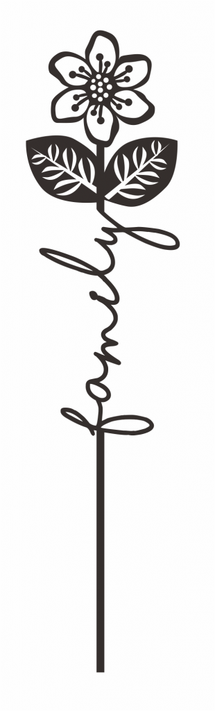 Flor «Family» — vector para corte CNC