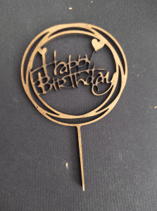 Topper «Happy birthday» 3