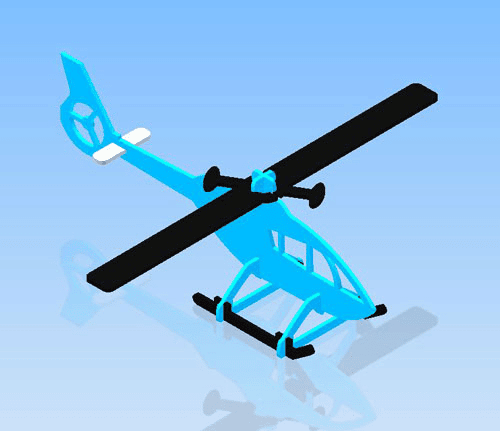 Helicóptero armable (sencillo)
