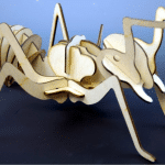 Hormiga 3D armable 2 - Vector descarganle para corte CNC y grabado laser gratis | Stanser