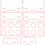 Huevera con 12 espacios - Vector descarganle para corte CNC y grabado laser gratis | Stanser