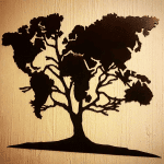 Árbol de mapamundi - Vector SVG DXF para CNC Router y Laser CO2 - Descargable gratis | Stanser
