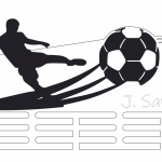 Medallero "Fútbol" - Vector SVG DXF para CNC Router y Laser CO2 - Descargable gratis | Stanser