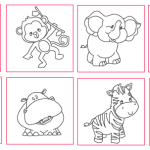 Juego de memoria "Animalitos" - Vector descarganle para corte CNC y grabado laser gratis | Stanser