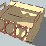 Caja de Motor - Vector SVG DXF para CNC Router y Laser CO2 - Descargable gratis | Stanser