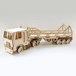 Tráiler con plataforma - Vector descarganle para corte CNC y grabado laser gratis | Stanser
