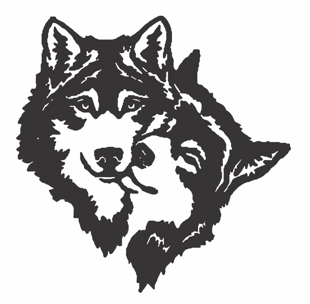 Caras de perros — vector para corte CNC