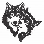 Caras de perros - Vector descarganle para corte CNC y grabado laser gratis | Stanser