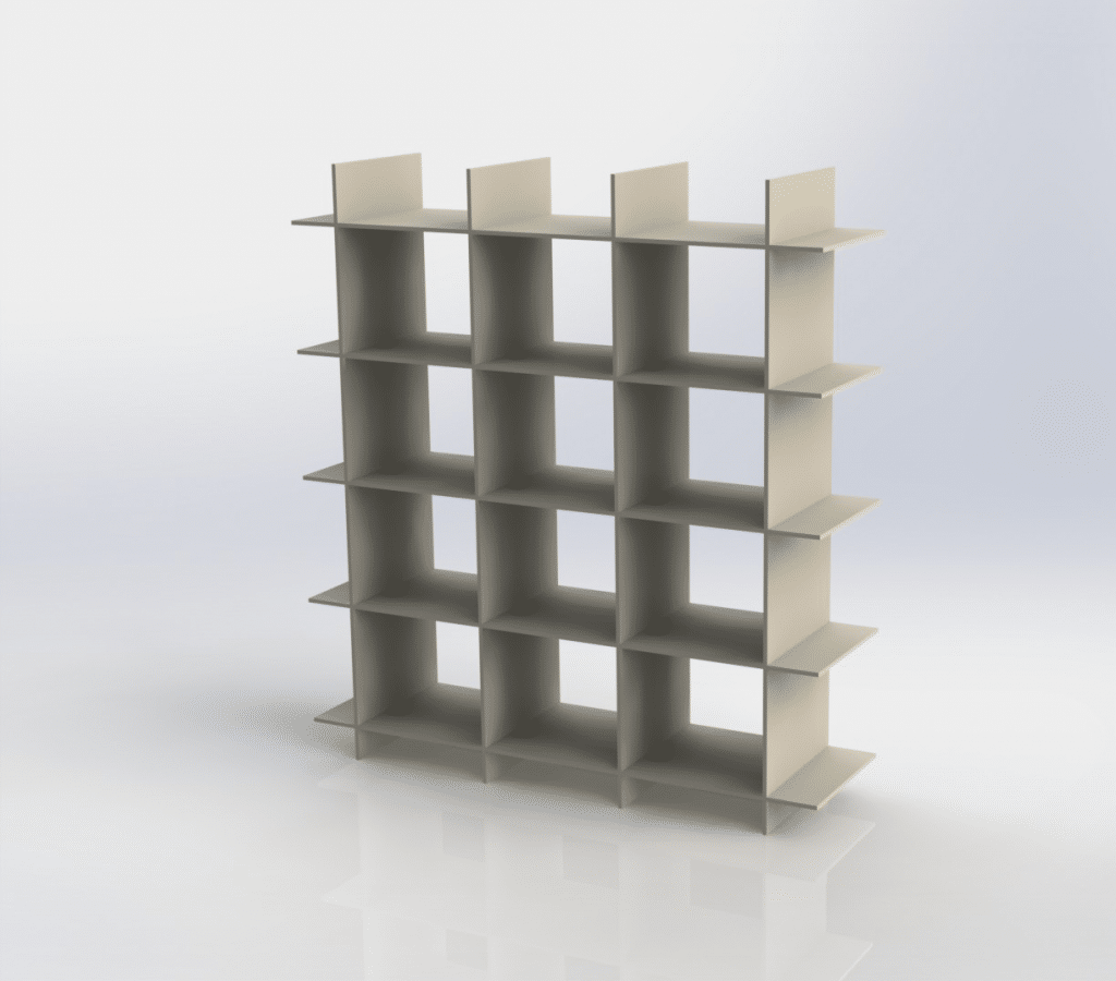 Estante de 12 espacios — vector para corte CNC