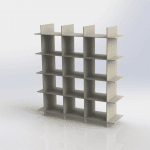 Estante de 12 espacios - Vector descarganle para corte CNC y grabado laser gratis | Stanser