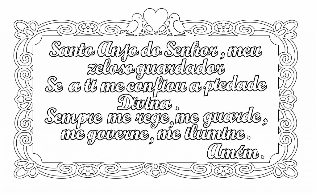 Cuadro con oración — vector para corte CNC