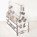 Caja para botellas "Love" - Vector SVG DXF para CNC Router y Laser CO2 - Descargable gratis | Stanser