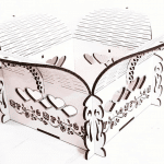 Caja "Corazones y flores" - Vector descarganle para corte CNC y grabado laser gratis | Stanser