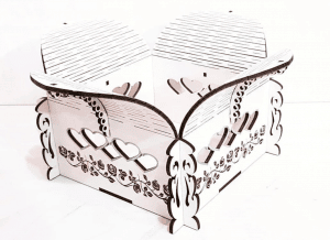 Caja «Corazones y flores»