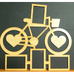 Marco para fotos "Bicicleta" - Vector descarganle para corte CNC y grabado laser gratis | Stanser