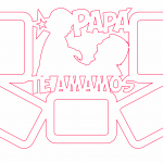 Papá te amamos - Vector descarganle para corte CNC y grabado laser gratis | Stanser
