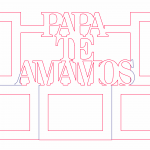 Papá te amamos (5 fotos) - Vector descarganle para corte CNC y grabado laser gratis | Stanser