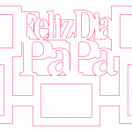 Marco "Feliz día papá" (5 fotos) - Vector descarganle para corte CNC y grabado laser gratis | Stanser