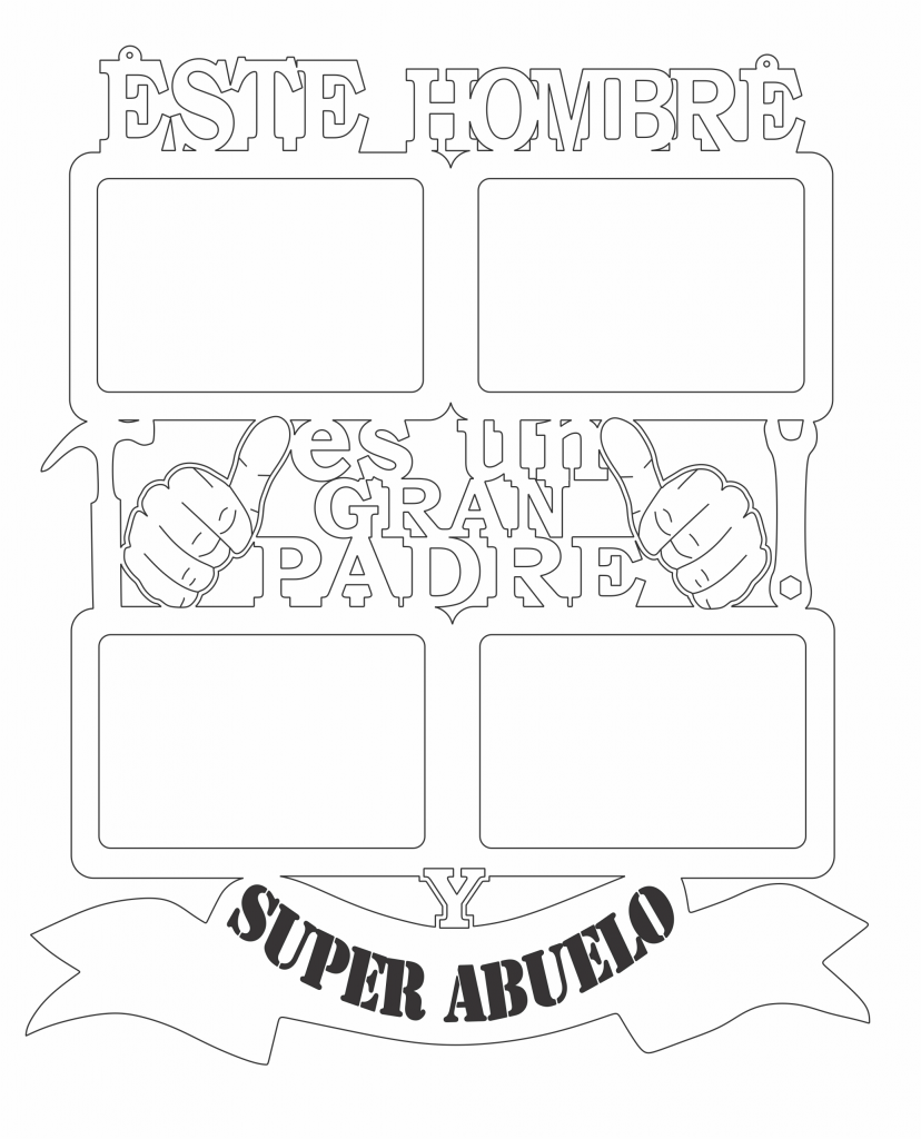 Marco «Gran Padre» — vector para corte CNC