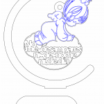 Ángel "No me desampares" - Vector SVG DXF para CNC Router y Laser CO2 - Descargable gratis | Stanser