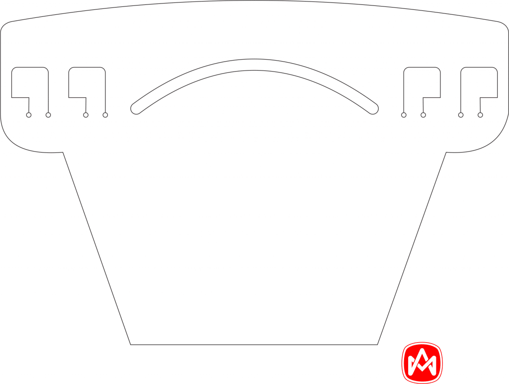 Careta protectora — vector para corte CNC