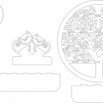 3 repisas - Vector descarganle para corte CNC y grabado laser gratis | Stanser