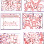 Rueda de la fortuna "Torre Eiffel" - Vector SVG DXF para CNC Router y Laser CO2 - Descargable gratis | Stanser