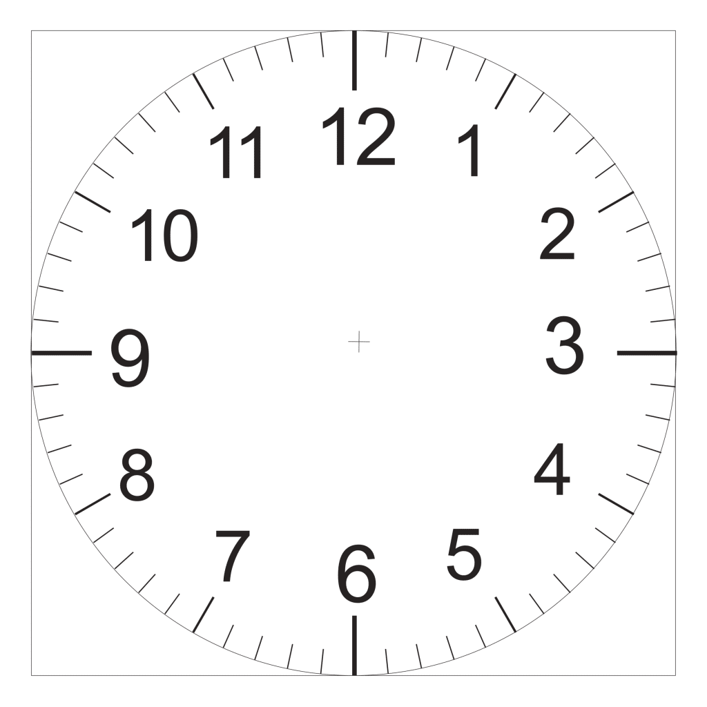 Reloj tradicional — vector para corte CNC