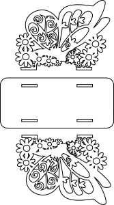 Servilletero de mariposas