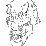 Cráneo con máscara - Vector descarganle para corte CNC y grabado laser gratis | Stanser